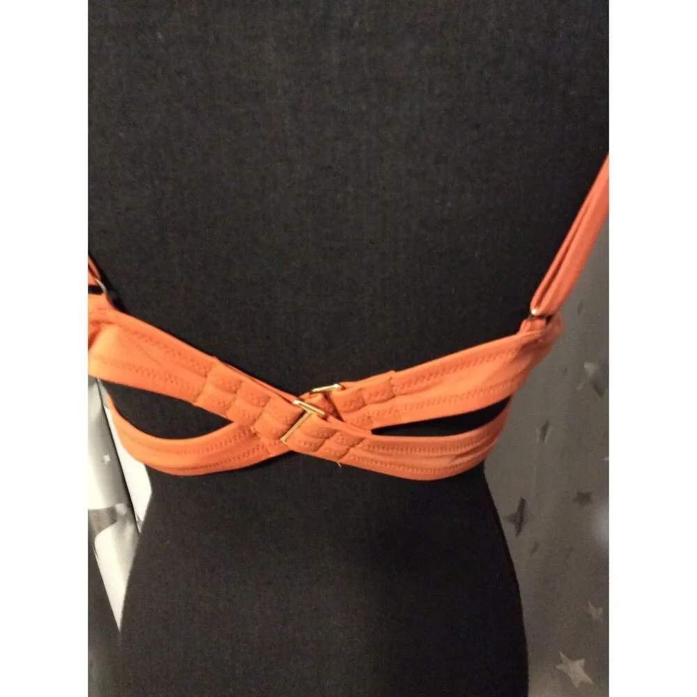 Victoria's Secret Double Back strap Metal V front XL VNC Light padding